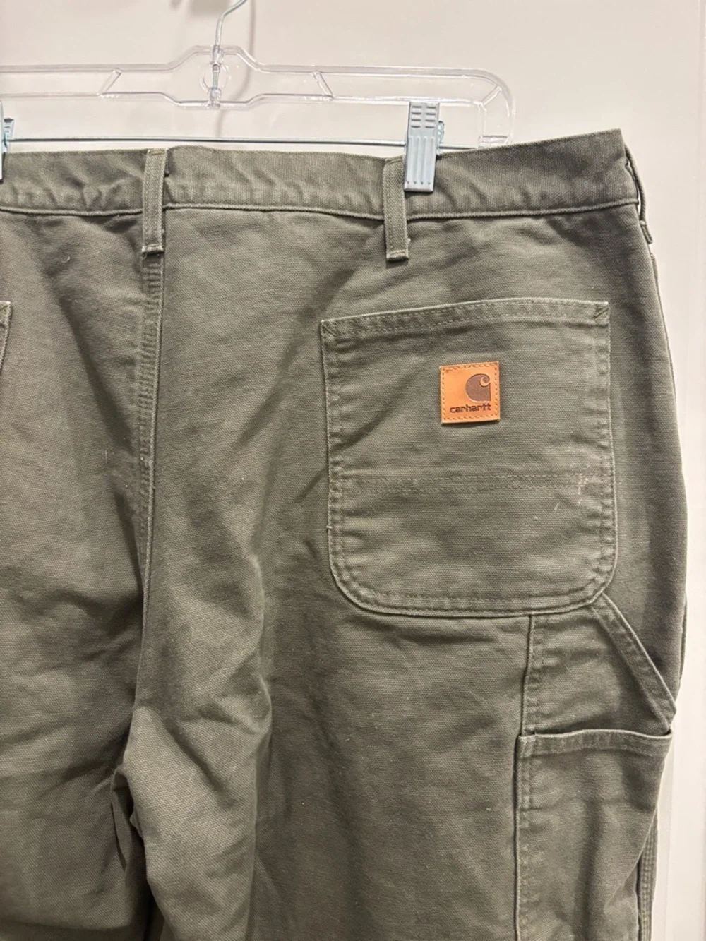 Carhartt Men's Cargo Painter Pants in Olive Green Size 42X30 Insulated